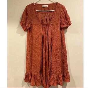 Fiona Babydoll Peasant Dress